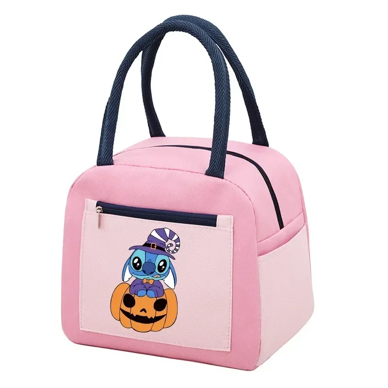 Disney Lunch Pack Lilo & Stitch Insulated Lunch Bag  Oxford Cloth Is Durable Waterproof Cooler Handbag Bento Bag Student Gifts