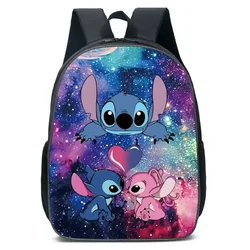 MINISO Disney Anime Cartoon Stitch Stitch School Bag Primary and Secondary School Students Backpack Cartoon School Bag Mochila