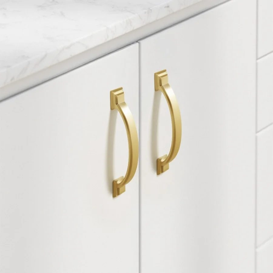 Maniglie per armadi Manopole per cassetti per armadio da cucina solide Maniglie per porte in lega di zinco per mobili