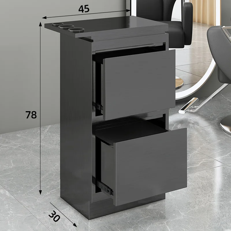 New Barber Shop Tool Cabinet, Stainless Steel Hair Cutting Work Cabinet, Simple Storage And Styling Cabinet