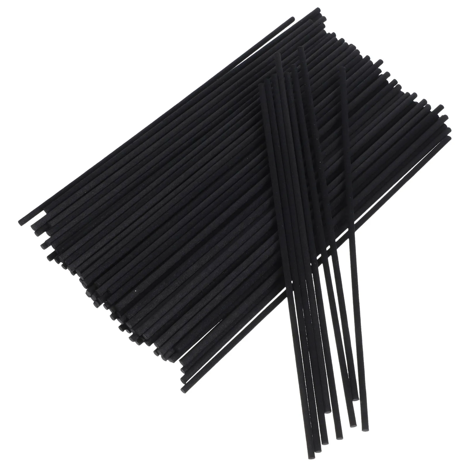 100Pcs Black Fiber Diffuser Rods Essential Oil Sticks for Aroma Diffuser Refill Home Bathroom Office Room Fragrance Accessories