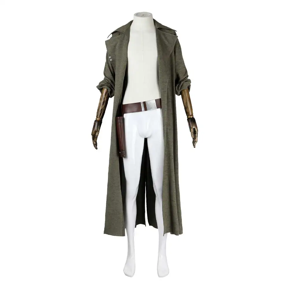 ND-5 Cosplay Coat Men Outfits Game Outlaws Daily Costume Trench Coat Long Knitted Jacket Belt Halloween Carnival Party Suit