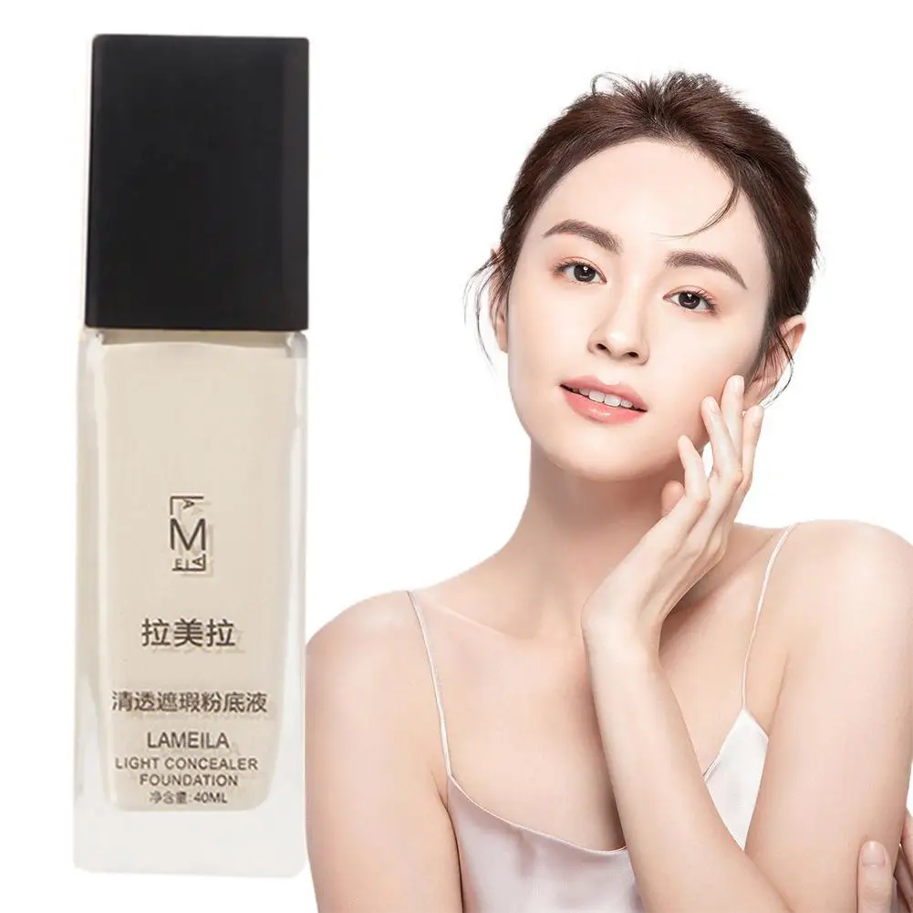 1pcs Liquid Foundation Naturally Covers Flaws Without Foundation Blemishes Powder Face Plain Conceal Transparent Sticking C P5B9