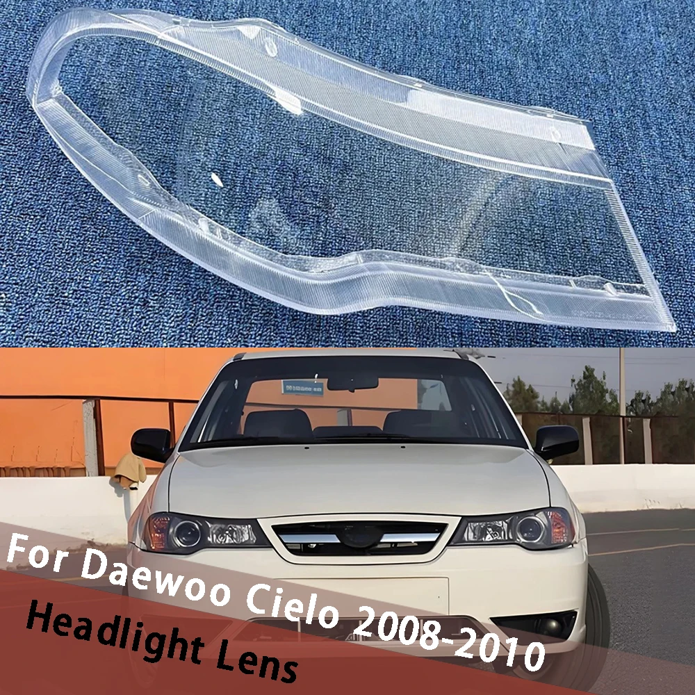 Head Lights Cover For Daewoo Cielo 2008 2009 2010 Transparent Housing Front Headlights Lens Shell Clear Lampcover Hood Mask