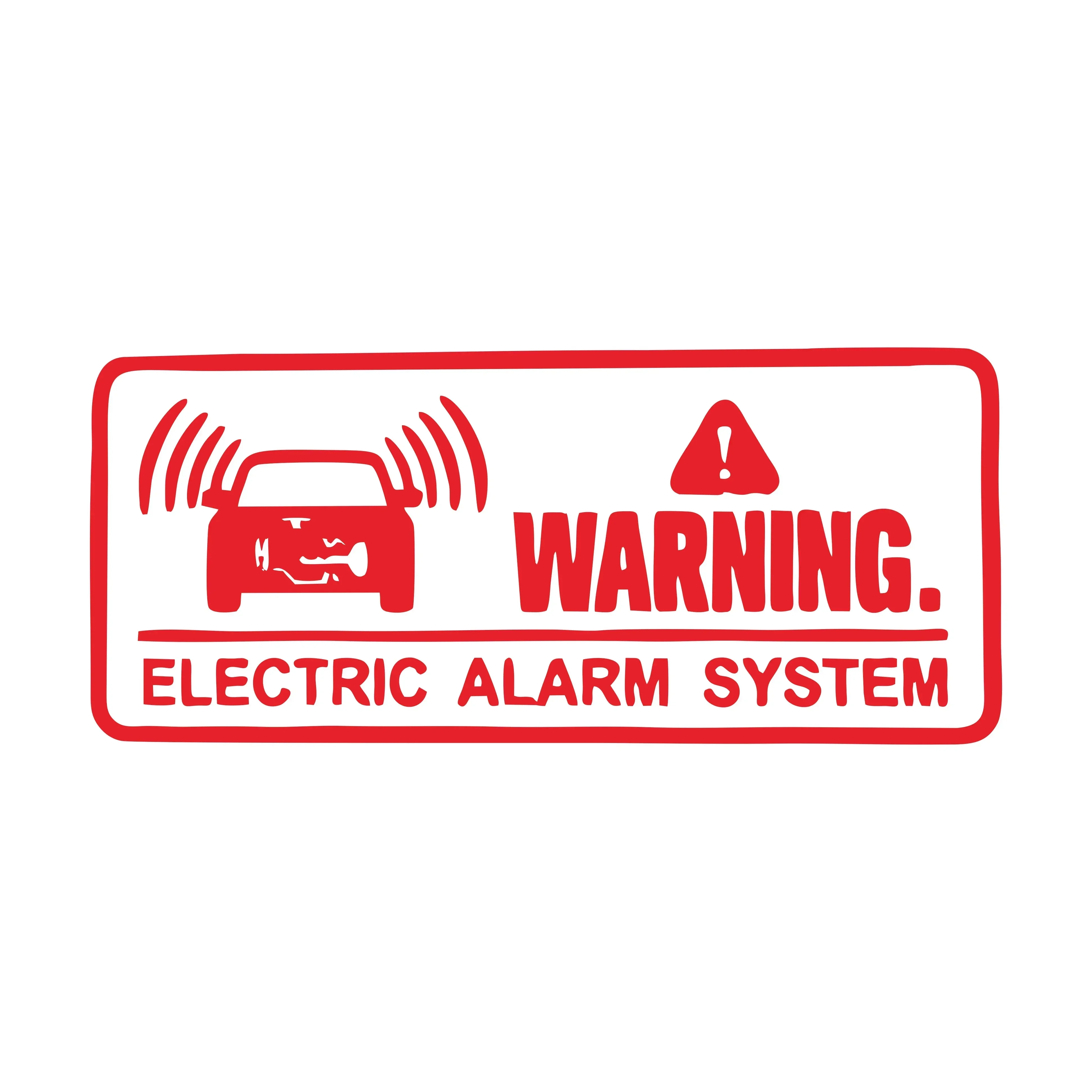 Personality New Hot Selling Security System Warning Alarm System Do Not Touch The Car Window Decal, 14cm