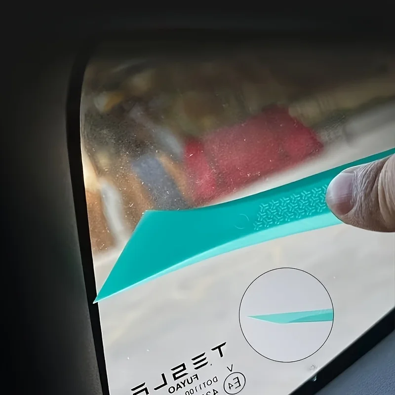 Werkzeug zur Installation von Autofensterfolien – Vinylfolien-Schaber und Werkzeug für kleine Autofensterkante mit doppeltem Verwendungszweck, langlebiges TPU-Material, geeignet für – Detail 4
