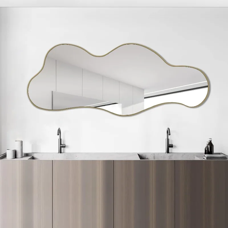 Asymmetrical Mirror, Cloud Shaped Mirror, Modern Mirror for Wall Decor, 39.3