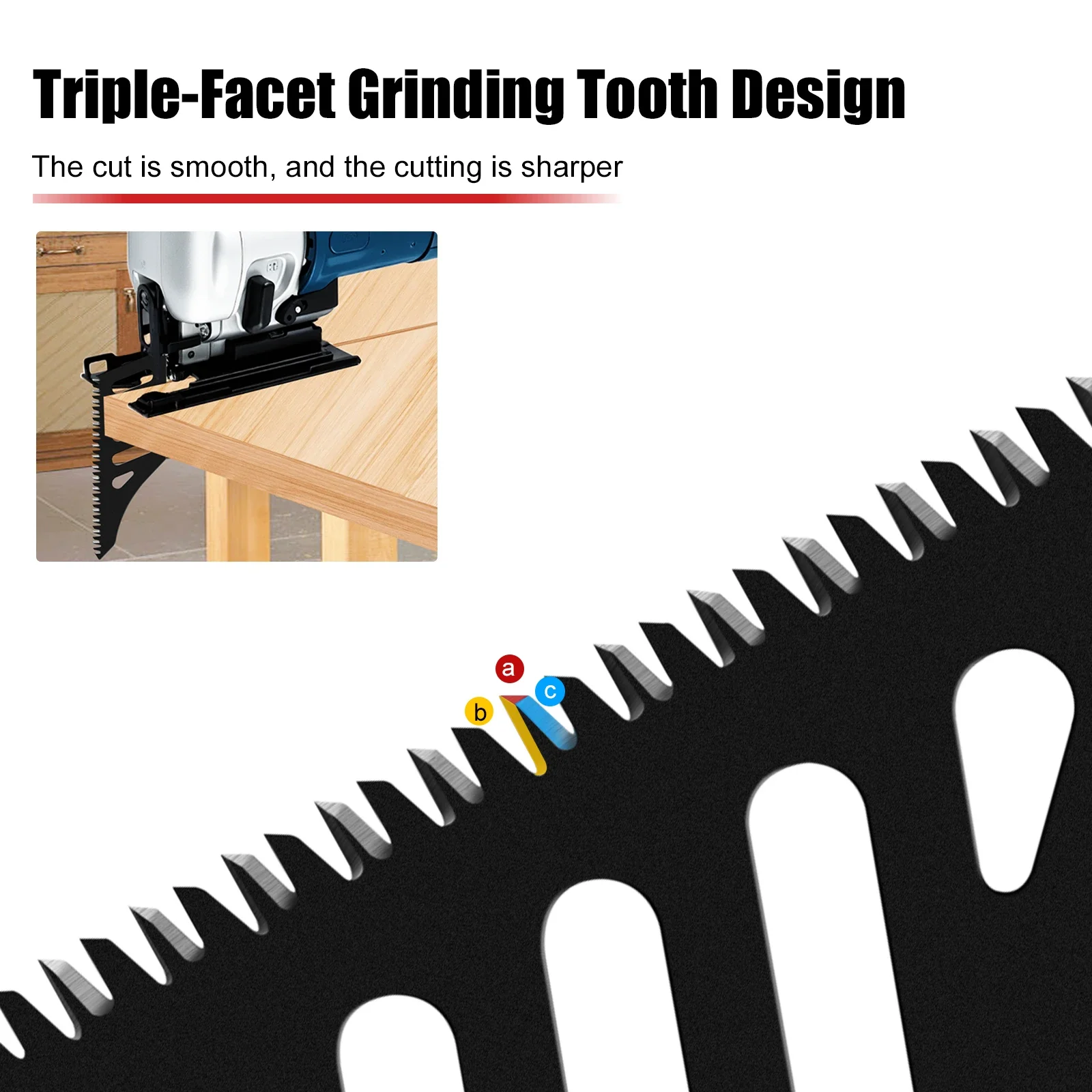 Jigsaw Blade Anti-Splinter Curve Saw Blade Heavy Duty Quick-Cut