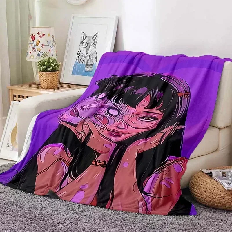 Junji Ito Tomie Kawakami Ghost Soft Plush Blanket,Flannel Blanket Throw Blanket for Living Room Bedroom Bed Sofa Picnic Cover