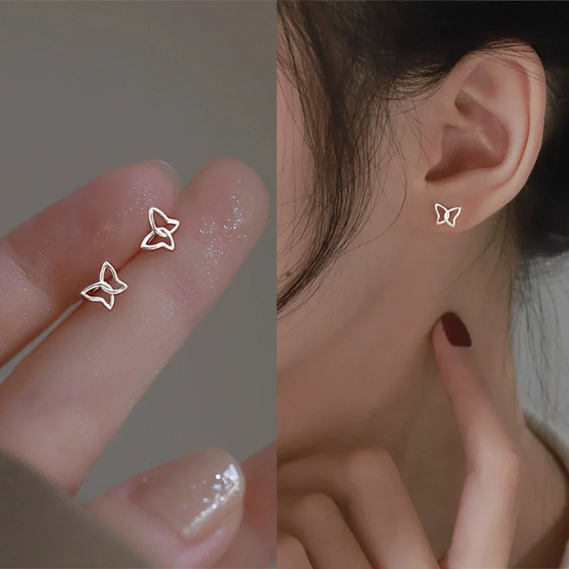 Trendy Mini Rhinestones Stud Earrings for Women Girls Daily Jewelry Cute Round Geometry Small Earrings Accessories - detail 11