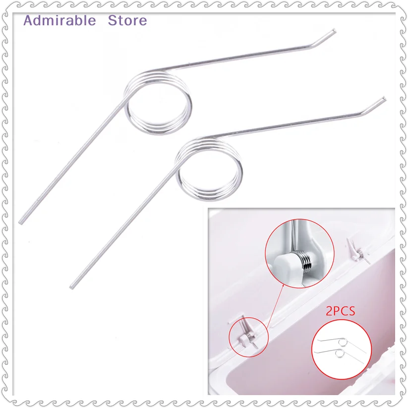 w2pcs/Lot Garbage Can Adjustable 3 Coils Stainless Steel 304 Torsion Spring Storage Bucket Opening Spring