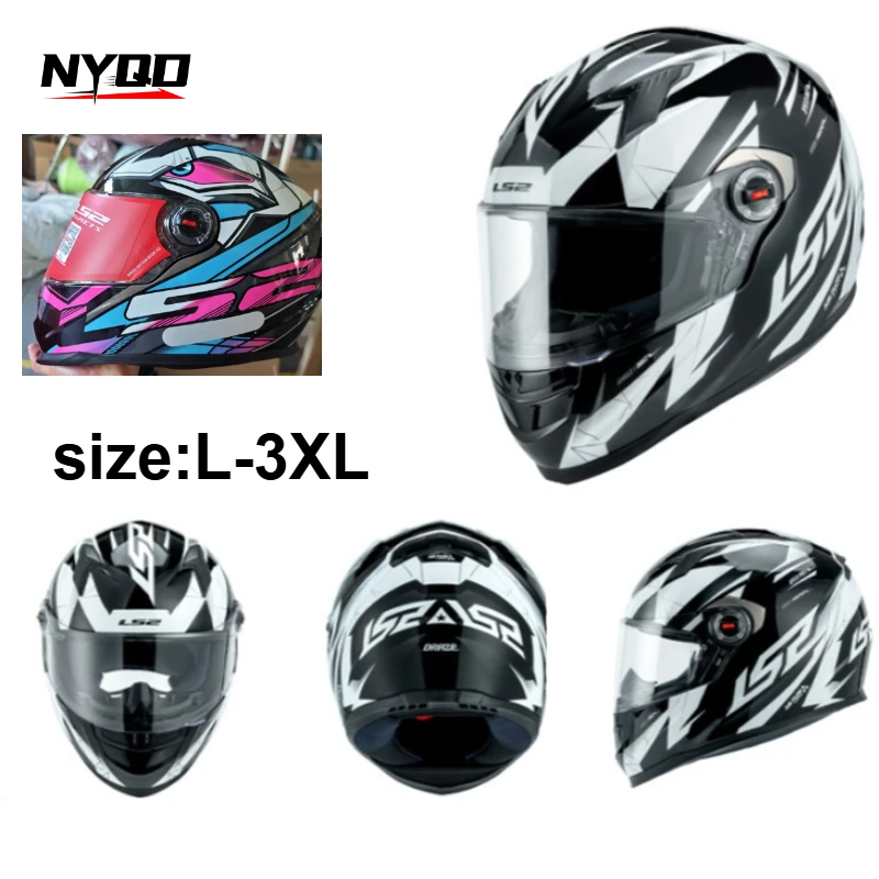 Ls2 FF358 Полнолицевой мотоциклетный шлем для мужчин и женщин, шлем для мотокросса, высокопрочный корпус из АБС-пластика ECE, аксессуары для мотоциклов 164블비헬schein Ls2 FF358 Полнолицевой мотоциклетный шлем для мужчин и женщин, шлем для мотокросса, высокопрочный корпус из АБС-пластика ECE, аксессуары для мотоциклов 164블비헬schein