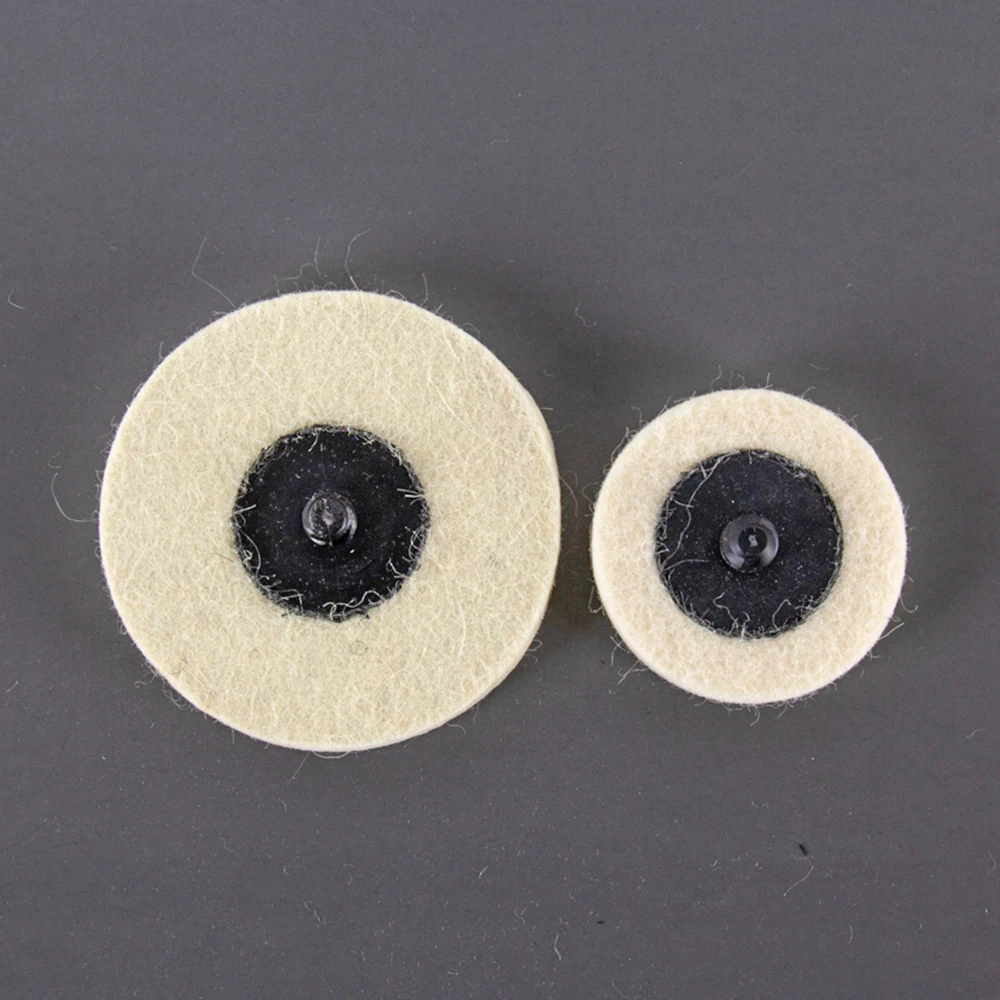 50mm/75mm Wool Polishing Wheel Buffing Pads Quick Change Felt Polishing Disc Roll Rock for Rotary Tool Abrasive