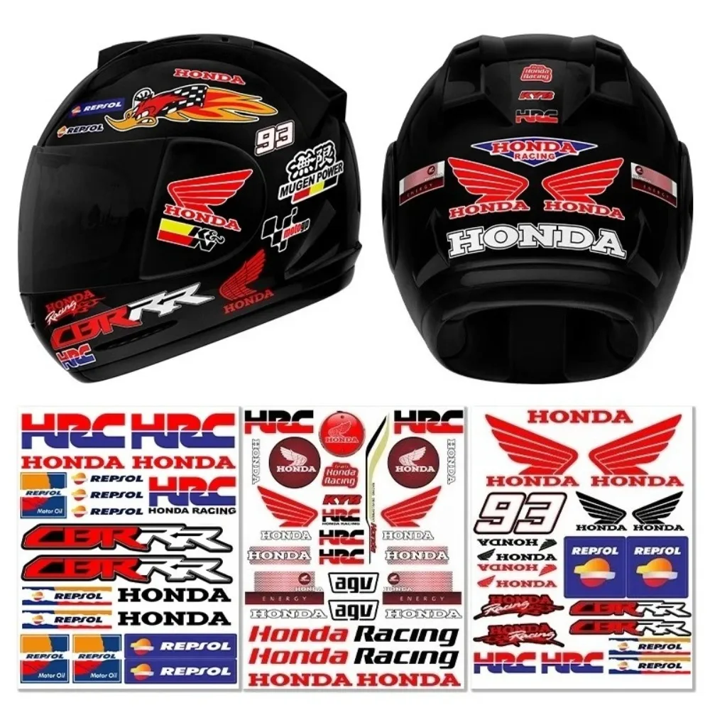 

Honda Sticker Motorcycle Creative HRC, CBR Body Waterproof Shock Absorber Helmet Label Motorcycle Accessories Pcx125 Cb650r
