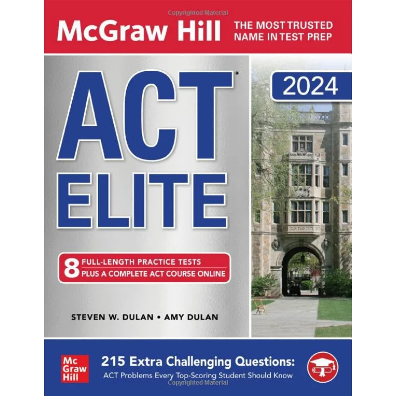 McGraw Hill ACT Elite 2024 DULAN McGrawHill 9781265364649 Book