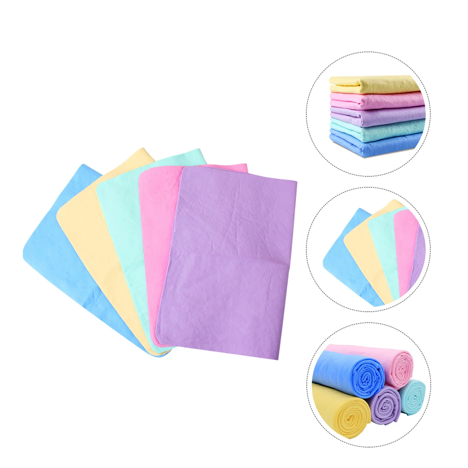 

5pcs Pet Towel For Dogs Cats Ultra Absorbent Quick Drying Reusable Bath Grooming Towel Machine Washable Thick Dry Cloth