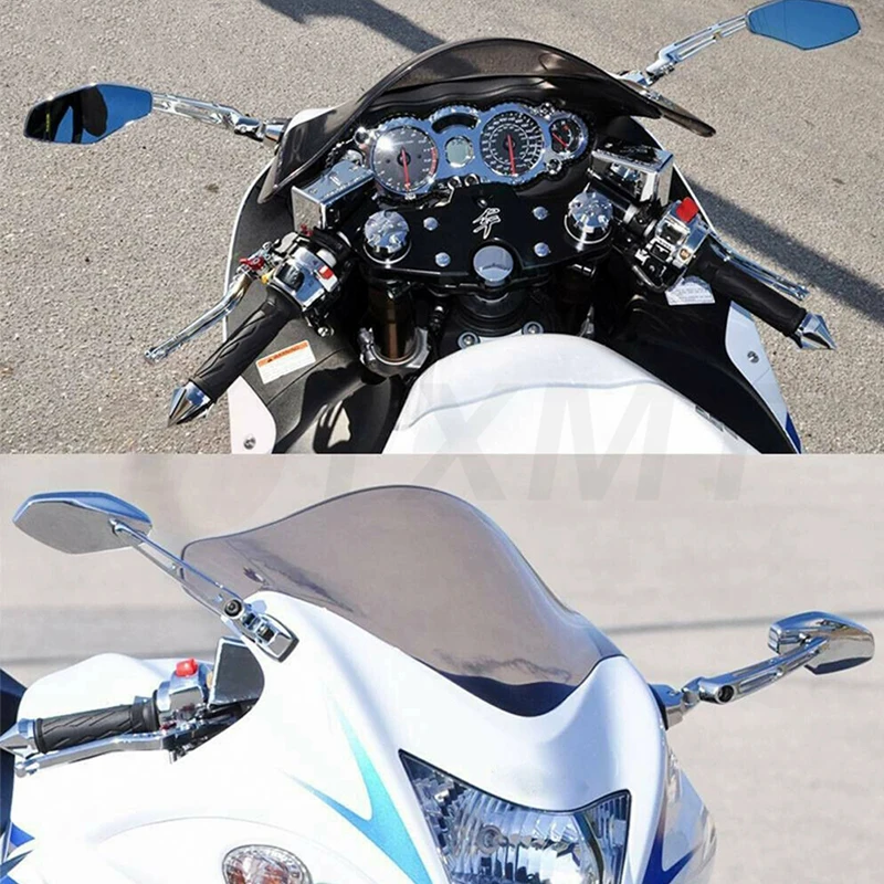 Motorcycle Rearview Mirror Aluminum Alloy Sportbike Side Convex Mirror for Suzuki GSXR 600 750 Hayabusa GXR1300R SV600S TL1000R