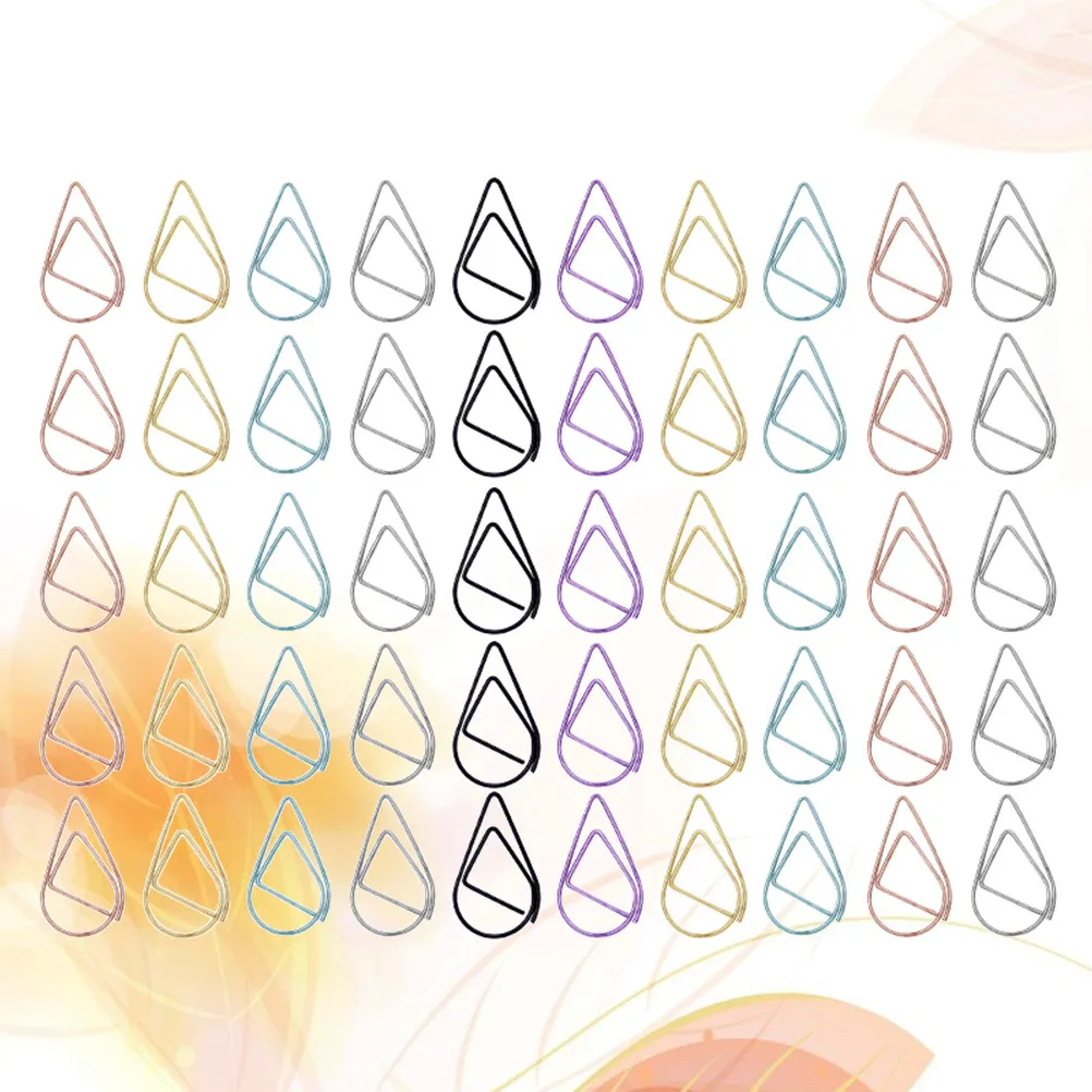 50-pecas-de-clips-de-metal-para-marcadores-de-pagina-com-design-de-gota-d'Agua-grampos-de-papel-de-forte-fixacao-para-uso-em-casa-escritorio-e-escola-presente-criativo-e-fofo-de-papelaria