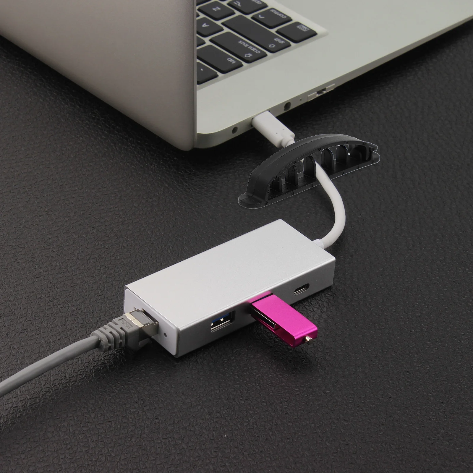 12pcs Multi-Functional Cable Holder 5-Hole Cord Organizer Clip For Desktop Wall Mounting Cable Management Wire Clips
