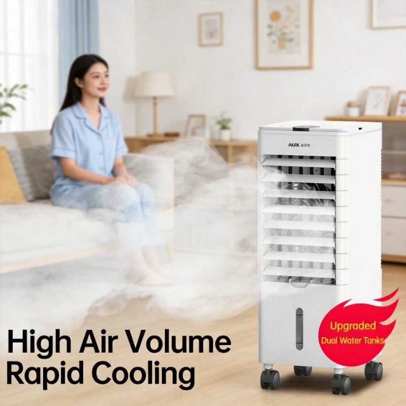 Household Silent Water Cooled Fan Portable Single Cooling Air Cooler For Room Indoor Cold Air Conditioner Fan