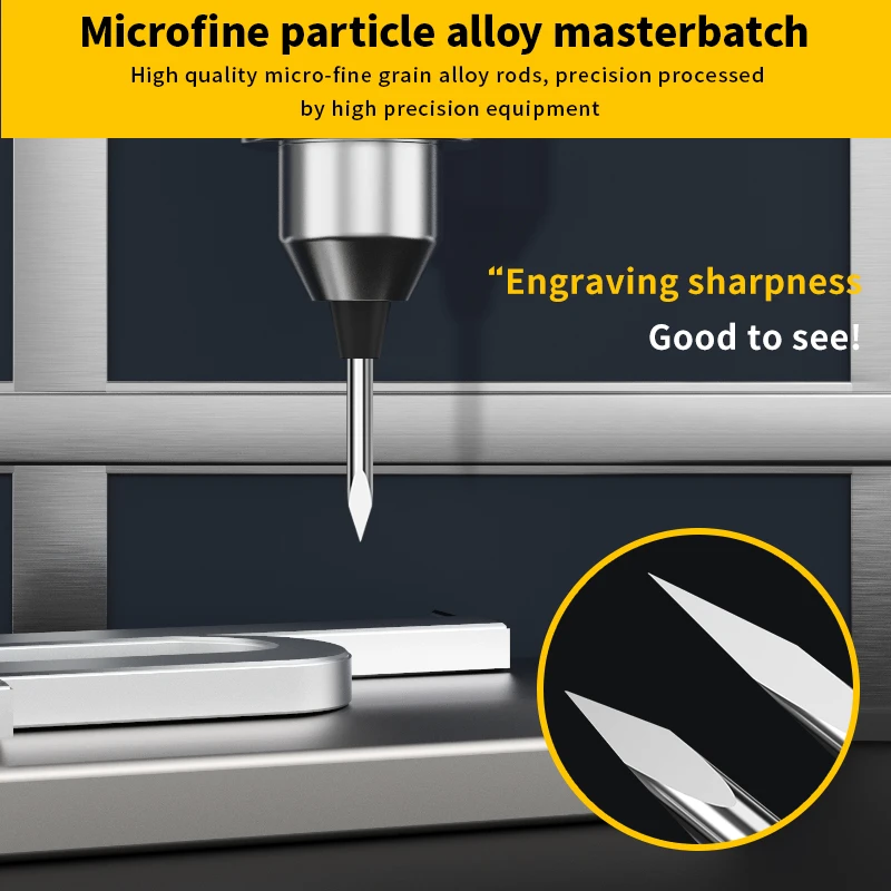 LIDIAO 3.175mm Shank Engraving Router Bit Carving Acrylic PVC MDF Jade Metal Material Tungsten Steel CNC Milling Cutter