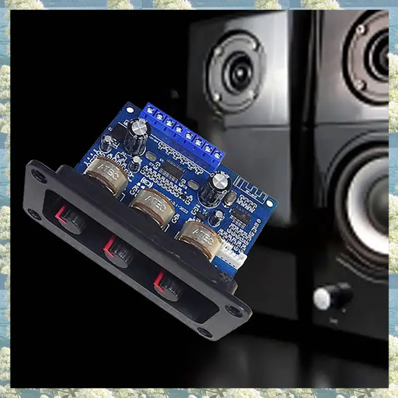 

New-5X 2X25W+50W 2.1 Channel Bluetooth 5.0 Subwoofer Class D Audio Amplifier Board Kit With DC Female+USB Cable