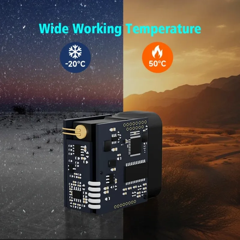 2000 متر وقت الطيران مستشعر الليزر للطائرات بدون طيار التصوير الحراري RS485 الليزر Rangefinder وحدة الاستشعار 905nm ToF المسافة الاستشعار #4