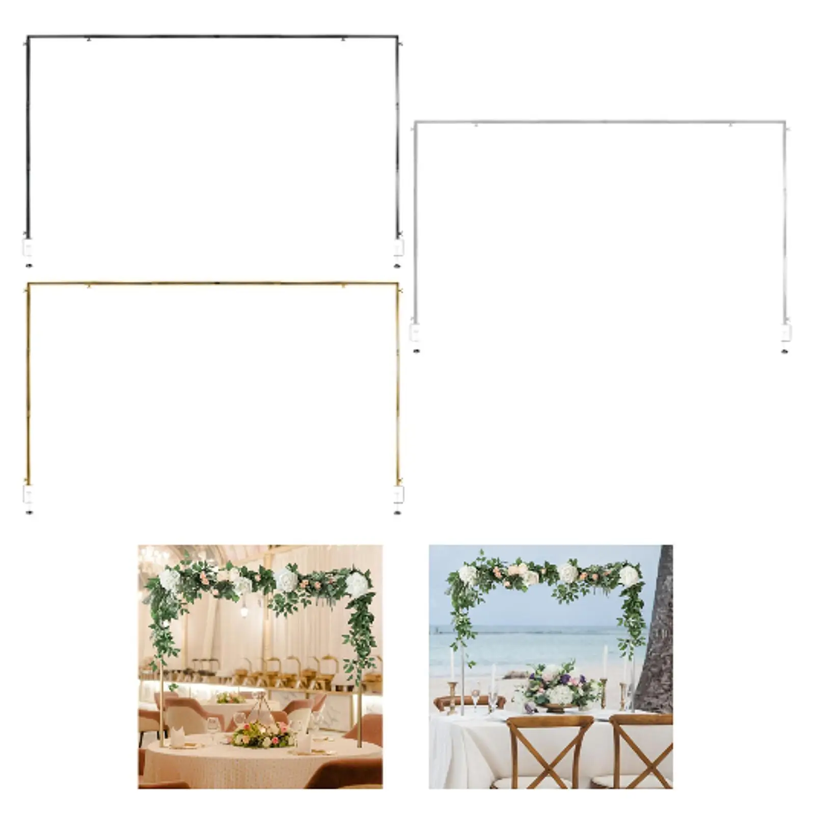 over The Table Rod Stand with Clamps Table Arch Stand Tabletop Hanging Adjustable for Thanksgiving Party Birthday Halloween