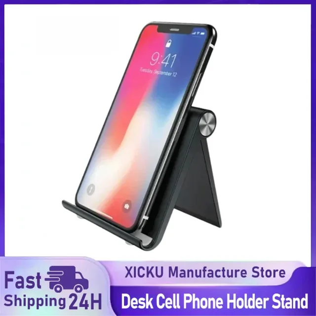 Przenośny uchwyt na telefon, stojak na telefon komórkowy, uchwyt na telefon na biurko, stojak na smartfon, podstawka pod tablet, kompatybilny z iPhone.