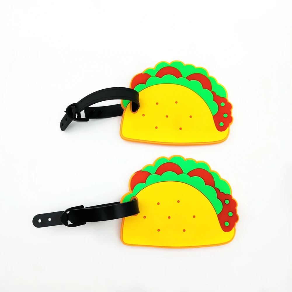 

1pc Cute Burger Hot Dog Luggage Tag Hanger Tag Airport Luggage Loss Prevention ID Hanger Essential Items for Traveling and Busin