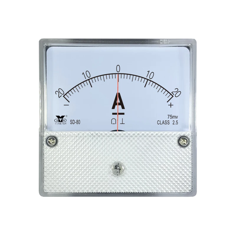 SD80 75mv 正負電流計 30A50A 100A ± 200A 双方向 300A ポインター DH80CZ80ポインター