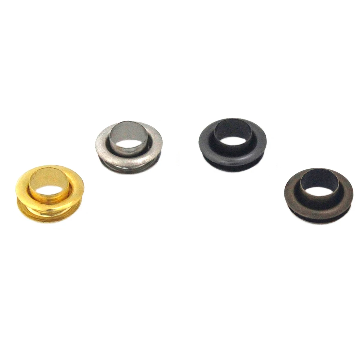 100sets 6mm Brass Double Sided Eyelet with Washer Leather Craft Repair Grommet Round Eye Rings For Shoes Bag Clothing Belt Hat