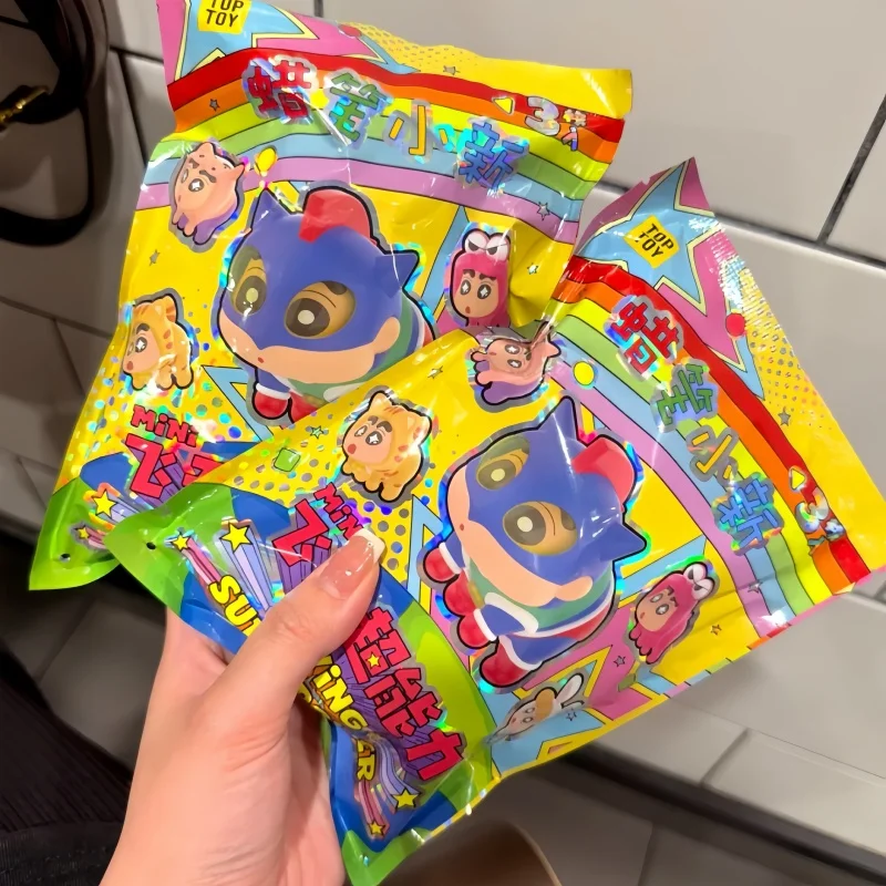 

New Genuine Crayon Shin-Chan Flying Superpower Series Mini Blind Box Cute Bean Doll In Stock Desktop Ornaments Bag Pendant Toy