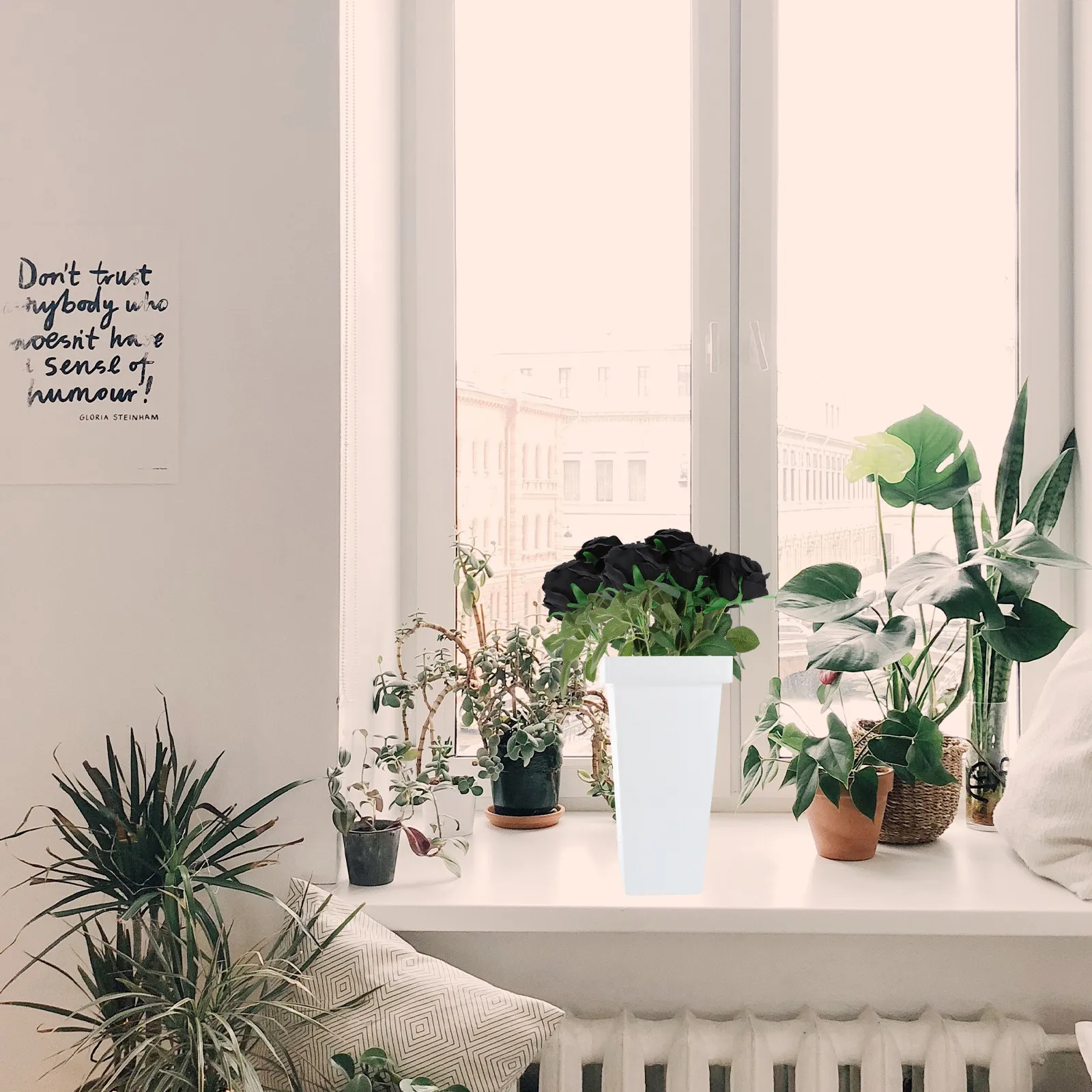 

2 шт. пластиковых ведер для цветов, контейнеры для домашней флористики, декоративные подставки для растений для офиса и дома