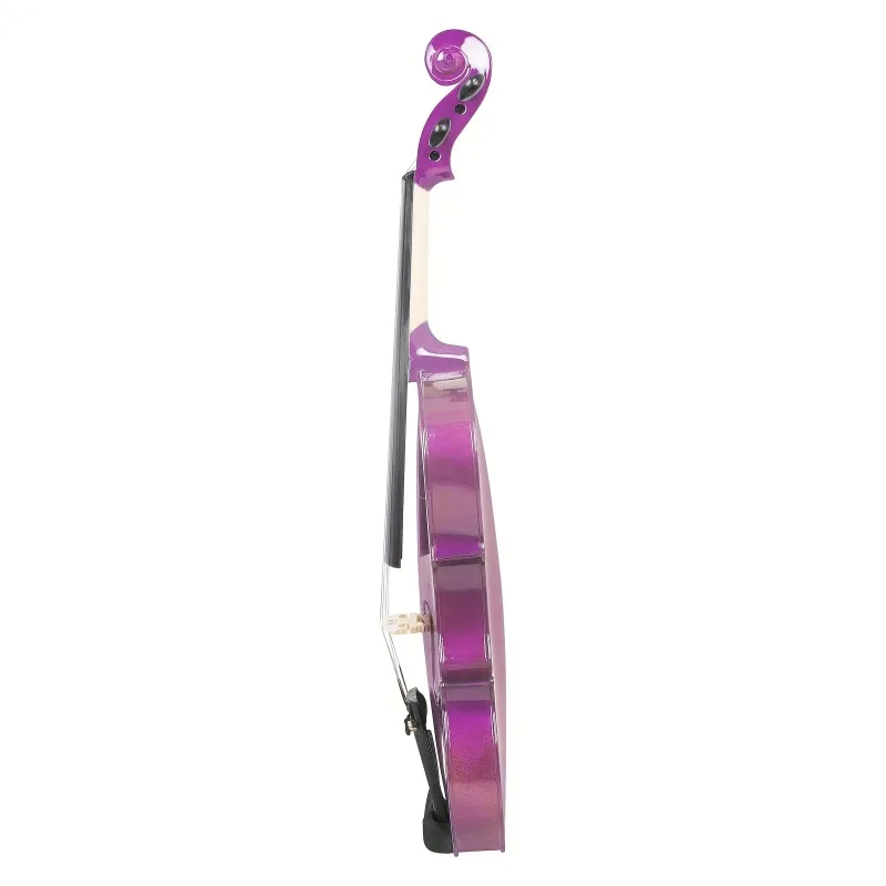 purple Violin 4/4 Maple Panel Gift For Beginners Violin Lovely Present Suitable Music Course Study Ornament With Practical Parts