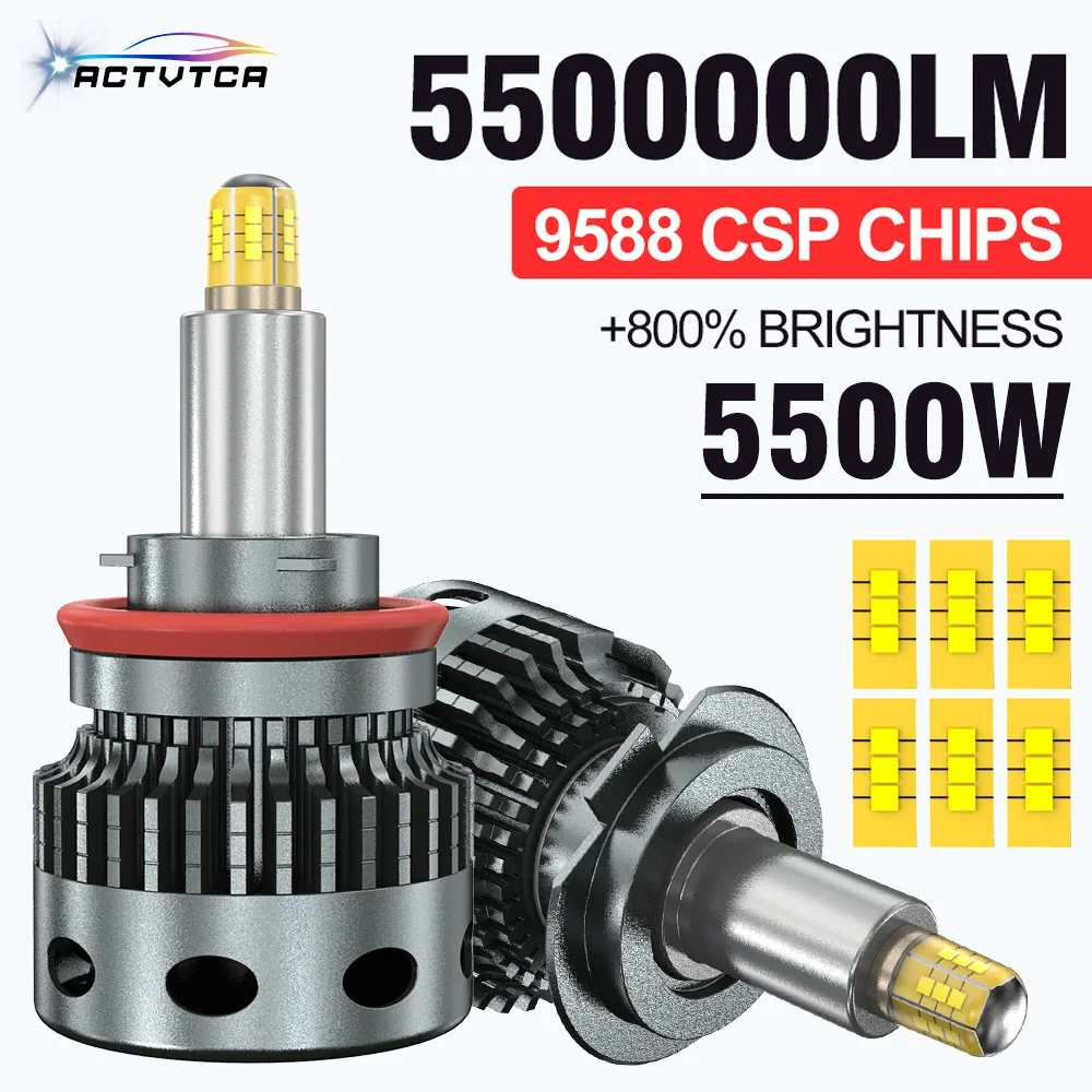 

360 H7 LED Headlight Canbus H4 H1 H11 H8 H9 9005 HB3 9006 HB4 D1S D2S D3S D4S 1200W 3D CSP Auto Lamp Fog Lamp For Car 12V 24V