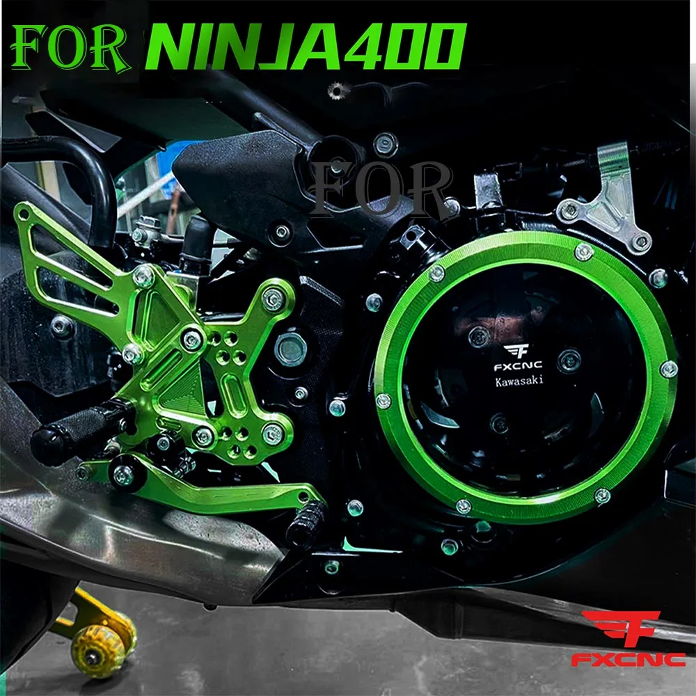 Clear Engine Clutch Cover For Kawasaki Ninja400 Ninja400 Z400 2018-2023 Transparent Clutch Cover Engine Side Cover