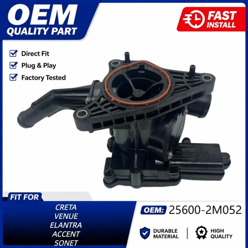 25600-2M052 256002M052 Thermal Management Module Electronic Thermostat Assembly For  Creta Venue Sonet Elantra OEM Replacement