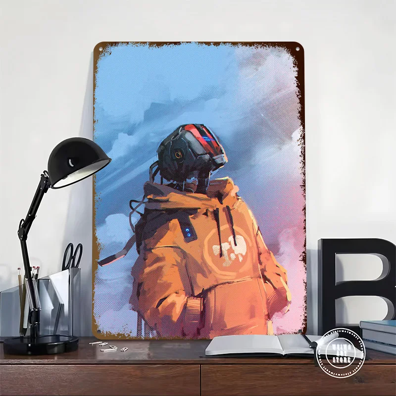 There Will Be Light Metal Poster Customized Wall Art Retro Vintage Metal Tin Signs for Office Decoration Gaming House Desk Decor