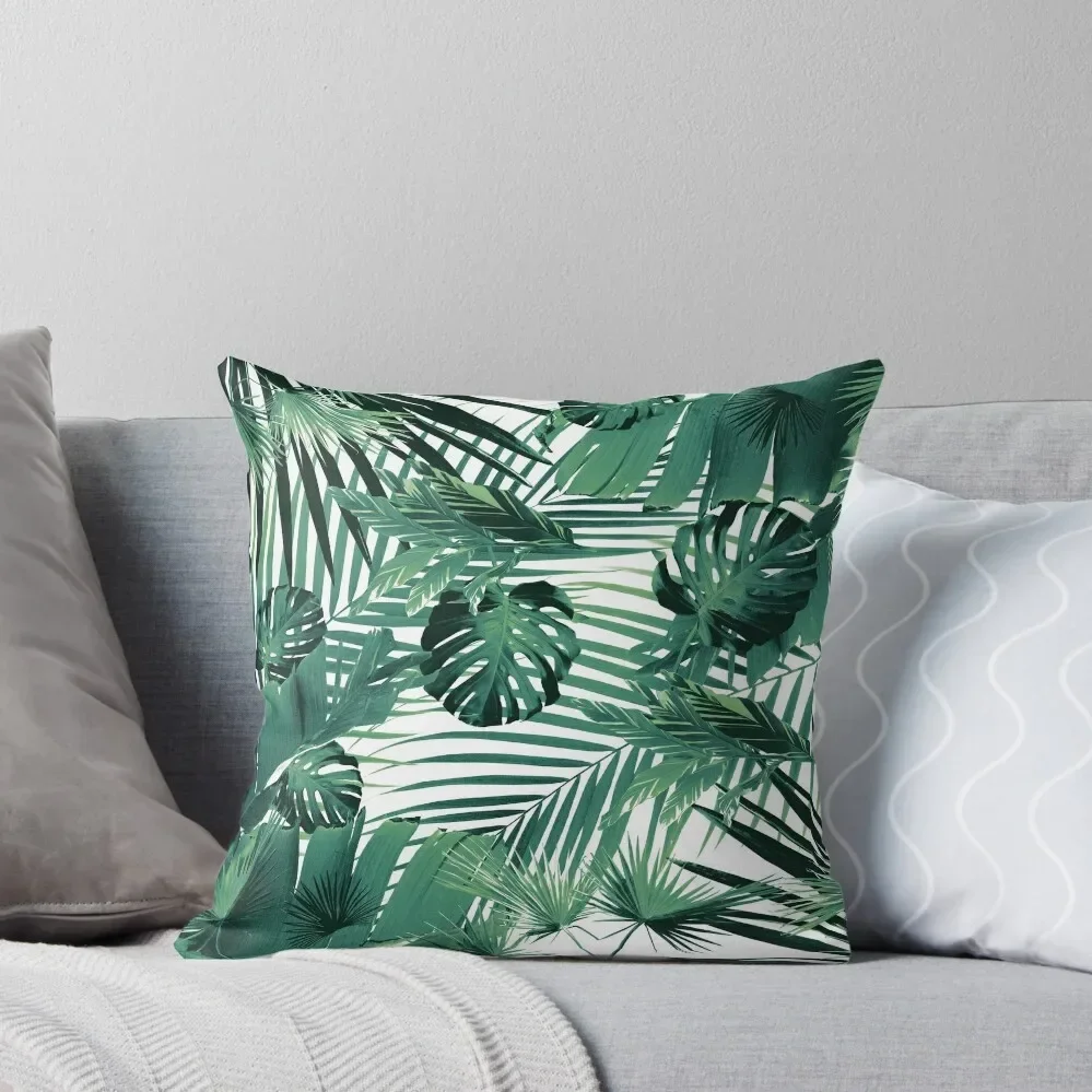 

Tropical Jungle Leaves Siesta #5 #tropical #decor #art Throw Pillow christmas supplies pillow