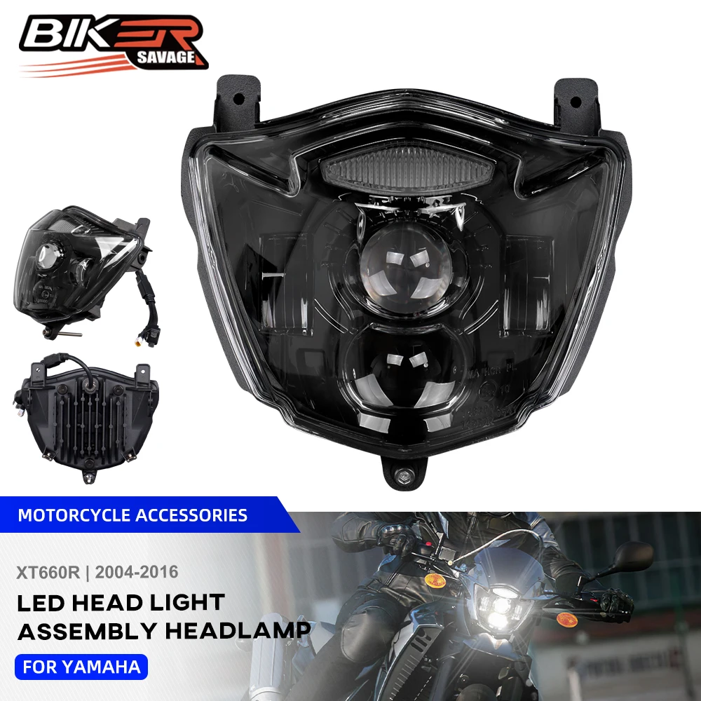 

Motorcycle LED Head Light Assembly Headlamp For Yamaha XT660R 2004-2016 Headlight Assembly High Low Beam DRL Lamp Accessories