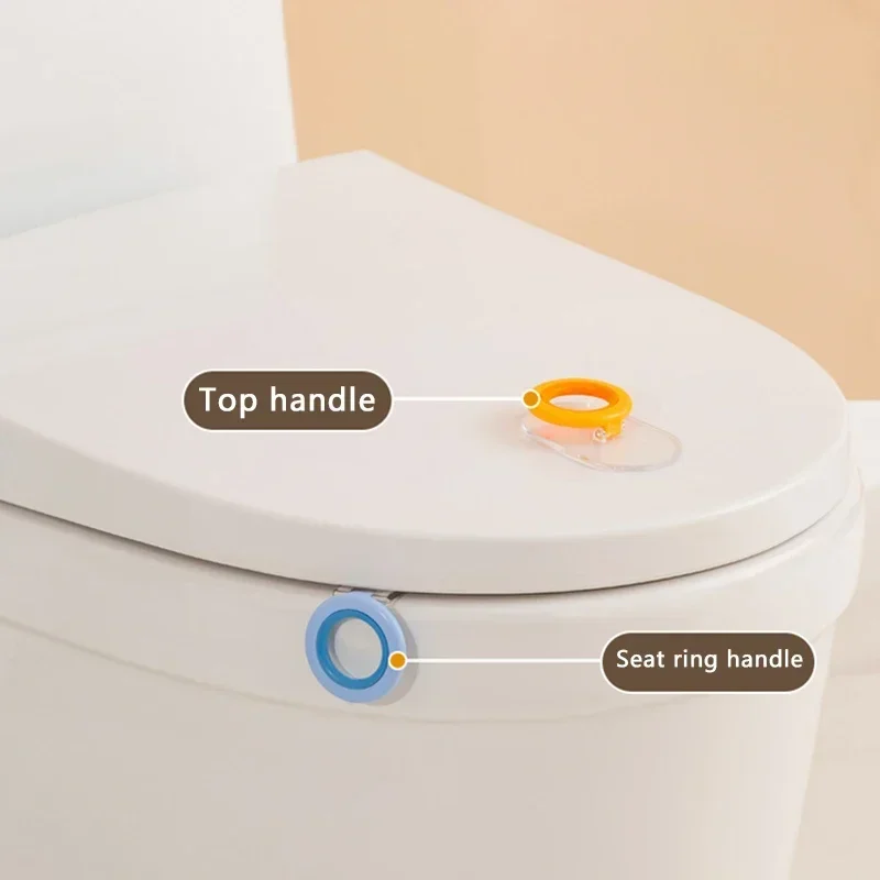 Toilet Seat Lifter Toilet Lid Lifter Toilet Accessorie Anti-dirty Handle Lid Lift Clamshell Pull Bucket Ring Handle Open