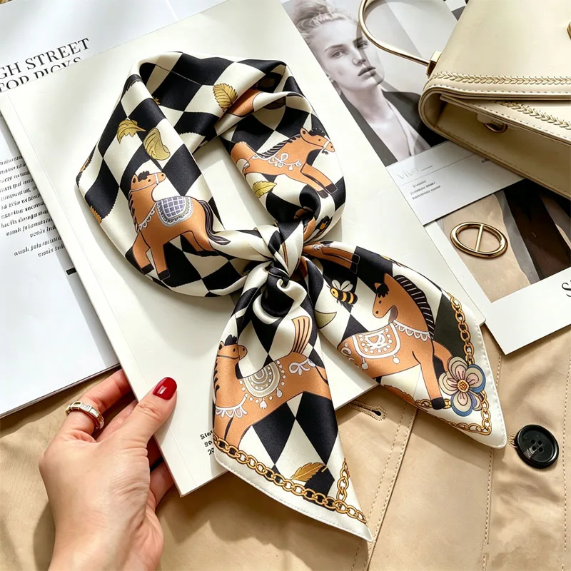 Ladies Handkerchiefs Hair Silk - Face Scarf Mask avis et prix