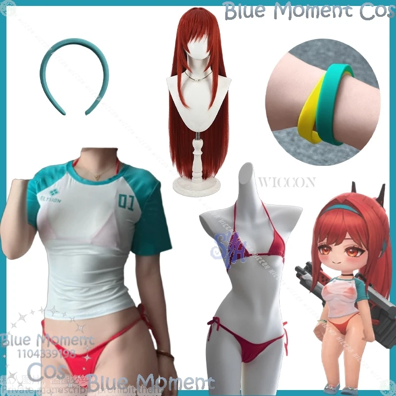 

Rapi Game GODDESS OF VICTORY: NIKKE Косплей Аниме Костюм Сексуальное Летнее Бикини Jirai Kei Девушки Красный Купальник Хэллоуин Рождество