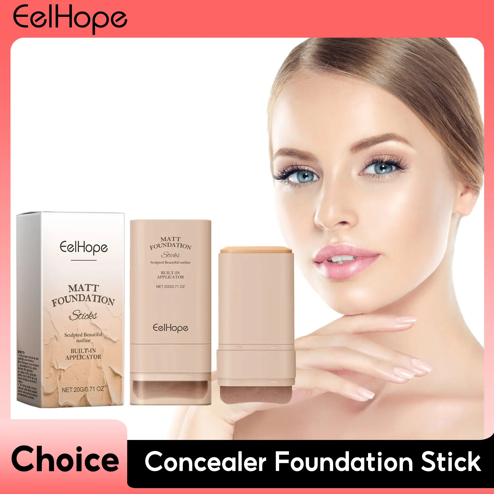 Face Concealer Foundation Makeup Stick Lightweight Moisturize Oil Control Full Coverage Highlight Contour Women Beauty Cosmetics