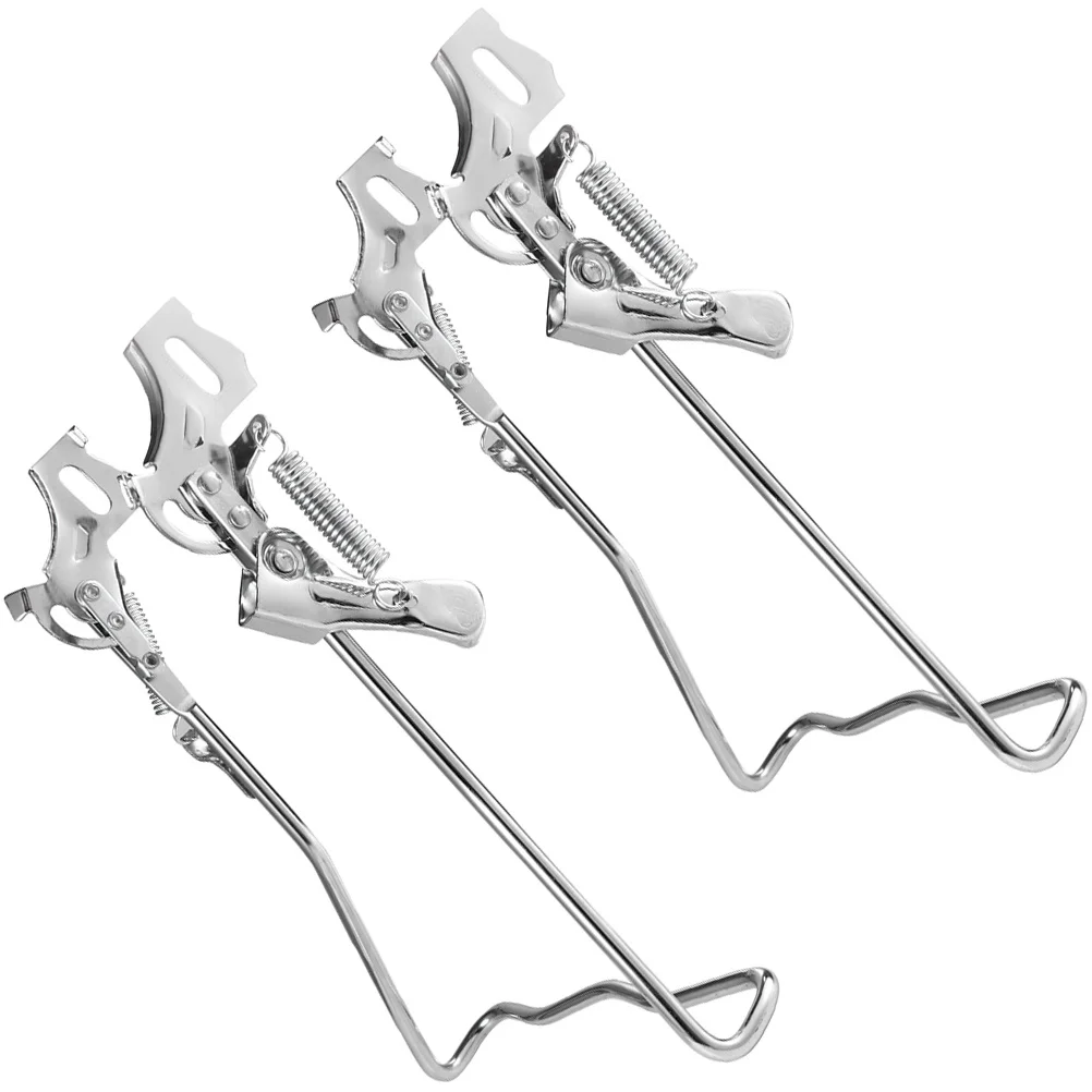 

2Pcs Bike Kickstand Metal Durable Lightweight Quick Release Easy Remove Practical Bicycle Parking Support Accessory
