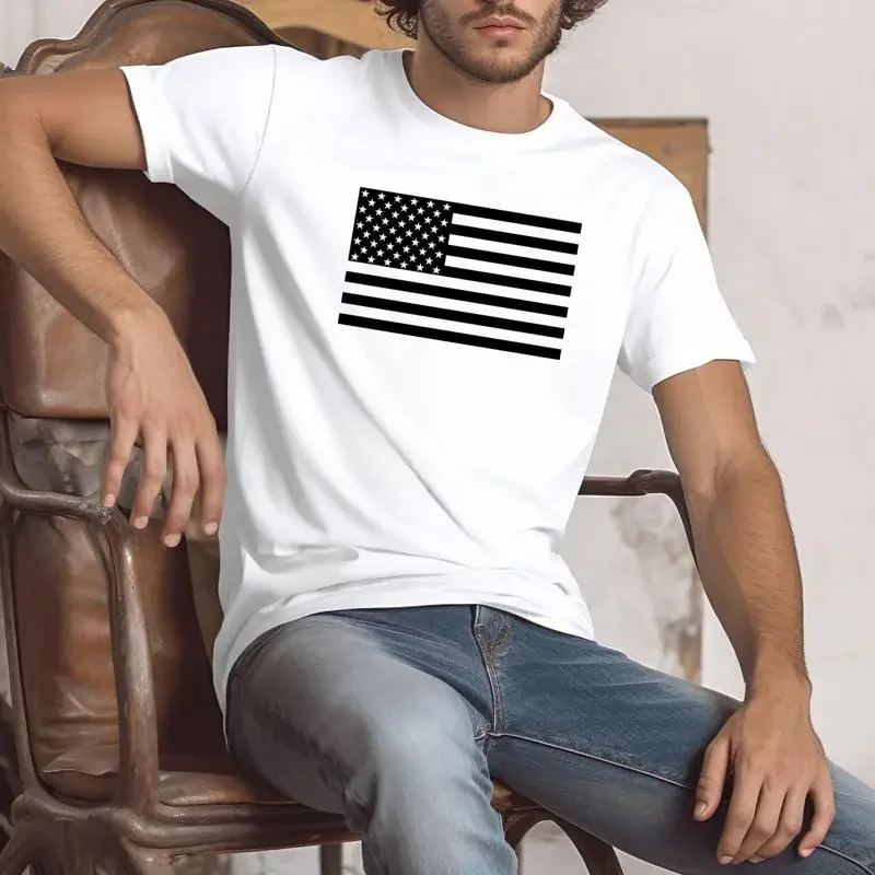 Usa T Shirt Black American Flag For Men Military Patriotic Made In We The People United States History Republicans