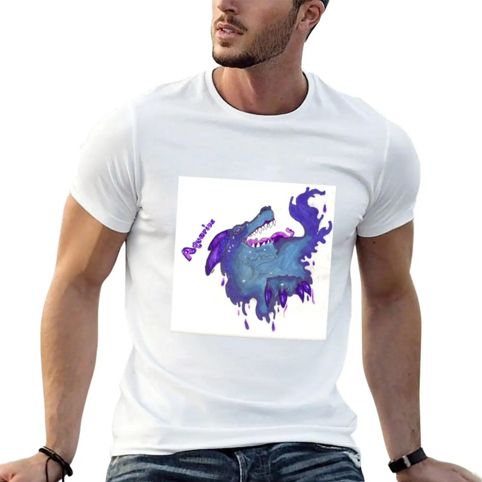 Aquarius T-Shirt t shirts for man graphic tees anime t shirts for man man tshirt T-shirt