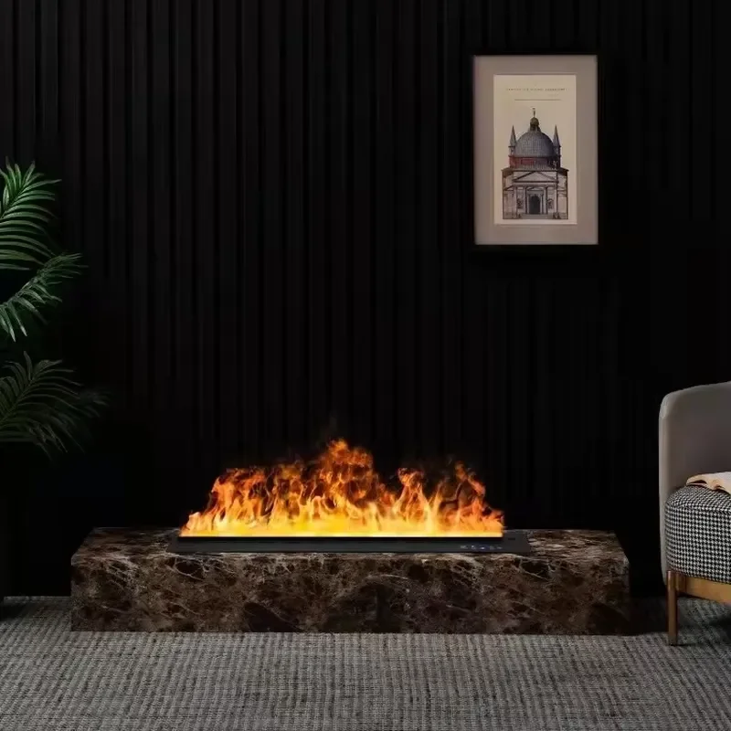 For Best Price Steel Fireplace European Modern Wall Mounted Electric Fireplace