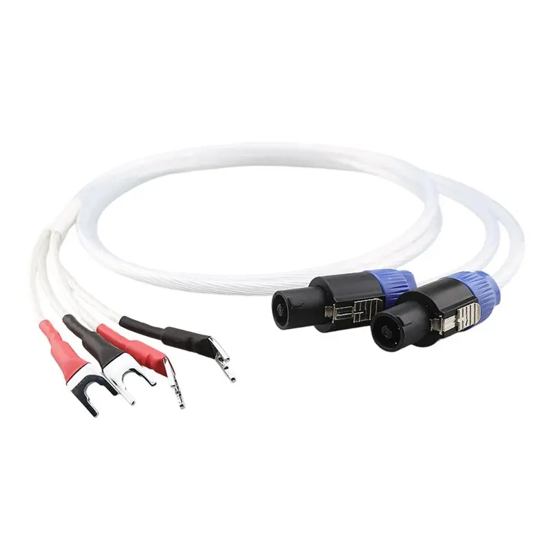 

【PUBLICITY】OCC Серебряный аудиокабель с витым замком Ohmic Audio Twist Lock NL4FC (1 пара) для усилителя, разветвитель Speakon Y-типа - совместим с R